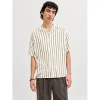 Jack & Jones Camisa De Manga Curta Jeff Resort Stripe