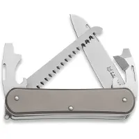 Fox knives Vulpis 4-Tools VP130-S4TI, M390, Titanium Sandblasted, canivete suiço