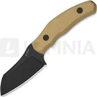 Kizer Cutlery Bulldog Fix 1116A2 Blackwashed 14C28N, Brown G10, faca fixa, O.SHO design