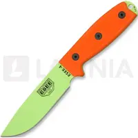 ESEE Model 4 Venom Green 4PM-VG faca de sobrevivência com bainha + clipe de cinto