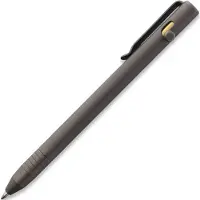 Big Idea Design Slim Bolt Action Pen SBA-SW Stonewashed Titanium, caneta EDC