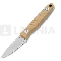 Böker Plus Five Point Nine 02BP0008 Stonewashed 440C, Brown Micarta, faca fixa