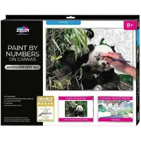 Zieler Kit De Pintura Paint By Numbers Panda