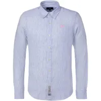 La Martina Camisa azul claro / branco
