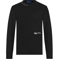 Karl lagerfeld JEANS Pullover preto / branco