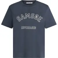 Samsøe & Samsøe T-Shirt mangas curtas SACAMINO SS T-SHIRT mulheres - Azul - EU L
