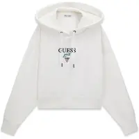GUESS Sweatshirt verde / preto / branco