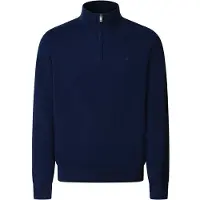Hackett London para homem. HM7000117 Camisola Essential Zip azul-marinho (XL), Casual, Algodão