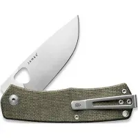 The James Brand Navalha The Folsom - OD Green / Stainless / Micarta / Straight