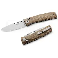 Lionsteel Navalha NiNi - Full Scale - Natural Canvas Micarta
