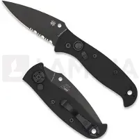 Spyderco Navalha Autonomy 2, preto, faca serrilhada