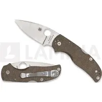 Spyderco Navalha Native 5 Brown Canvas Micarta CPM CRU-WEAR