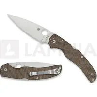 Spyderco Navalha Native Chief Brown Canvas Micarta CPM CRU-WEAR