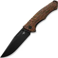 Bestech Keen II - Blackwash - G10, laranja, preto
