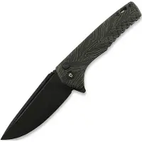 Tekto Knives Navalha F3 Charlie Button Lock G10 Damascus
