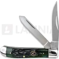 Roper Knives Pocket knife Trapper Green Bone Carbon