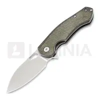 GiantMouse Navalha ACE Biblio Ti, Green Micarta Lamnia Exclusive