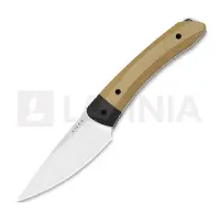 Kizer Cutlery Faca Momo Fix 3 S35VN, Brown Norplex Ultrex & Carbon Fiber, Satin