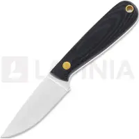 Brisa Faca de pescoço Necker 70 Full Flat, black micarta