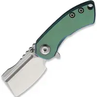 Kansept Knives Navalha Mini Korvid Linerlock Green Anodized Ti