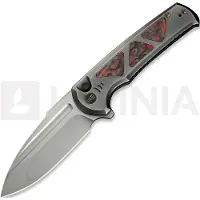 We Knife Sylox, Polished Gray Ti/Lava Flow Fat CF, Polished BB