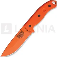 ESEE Faca de sobrevivência Model 5, orange/orange G10, black kydex sheath