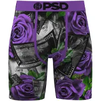 PSD Boxers cinzento escuro / roxo
