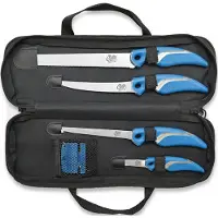 Camillus Faca de pesca Cuda 6pc Knife/Sharpener Set