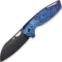Kansept Knives Navalha Model 6 Timascus/Black Anodized Ti