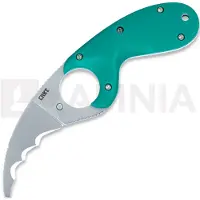 CRKT Faca Bear Claw, faca serrilhada, verde