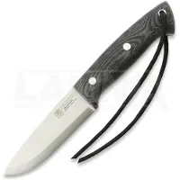 Joker Faca bushcraft Ranger Scandi, Black Canvas Micarta, Firesteel