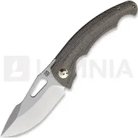 Artisan Navalha Xcellerator, Stonewashed, OD Green Micarta
