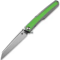 Kansept Knives Navalha Arcus Framelock Stonewashed Ti/Green G-10