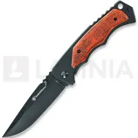 Smith & Wesson Navalha Framelock, brown wood