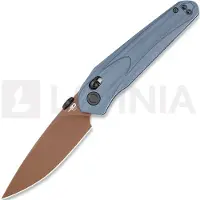 Bestech Navalha Mothus - Gold PVD - G10, blue grey