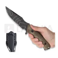 ANV Knives Faca M311 Spelter - Elmax DLC Topo - Micarta Olive, Black Kydex