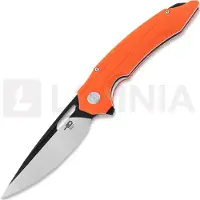 Bestech Navalha Ornetta - Blackwash + Satin - G10, laranja