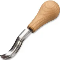 BeaverCraft Palm-size short bent gouge Sweep no 8 (14mm)