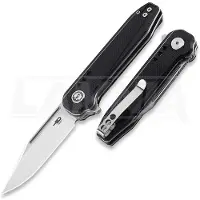 Bestech Navalha Syntax - Satin + Stonewash - G10, preto