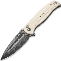 CIVIVI Incindie Damascus, Ivory G-10