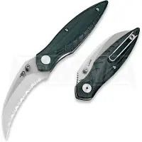 Bestech Navalha Mantidae - Satin + Stonewash - Micarta, verde