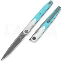 Bestechman Navalha Lanza - Grey PVD - G10, branco, azul
