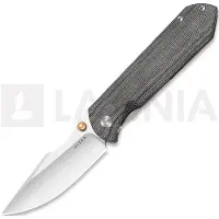 Kizer Cutlery Navalha Harpoon Fold Elmax, Gray Titanium & Black Norplex UltreX, Satin