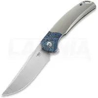 Bestech Navalha Supernova - Satin - Titanium + Zirconium Timascus