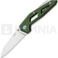 MKM Knives Navalha Edge Liner, Green anodized aluminum