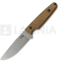 Za Pas Faca Handie, Brown Micarta, Stonewash