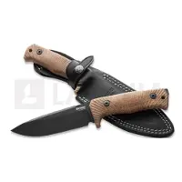 Lionsteel Faca T5 - Blackwash - Micarta Natural