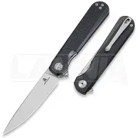 Bestechman Navalha Flick - Satin + Stonewash - G10, preto