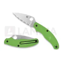 Spyderco Navalha UK Penknife Salt Green LC200N, spyderedge