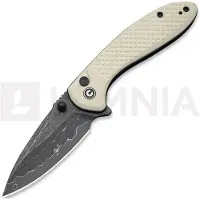 CIVIVI Navalha Faeger Damascus, Milled Ivory G-10